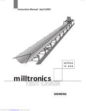 Siemens milltronics TEST CHAIN Instruction Manual