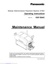 Panasonic DT401 Maintenance Manual