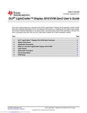 Texas Instruments DLP LightCrafter 3010 Gen2 User Manual