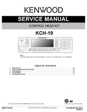 Kenwood KCH-19 Service Manual