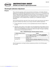 Hach DR/2010 Instruction Sheet