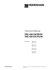 Heidenhain TNC 426 PB/M Technical Manual