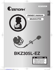 Zenoah BKZ305L-EZ Owner's Manual