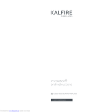 Kalfire W105/47F Installation And Instructions Manual