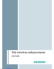 Siemens Tek wireless enhancement User Manual