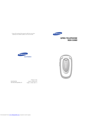 Samsung SGH-X480 Manual