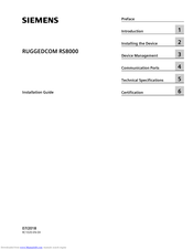 Siemens RUGGEDCOM RS8000 Installation Manual
