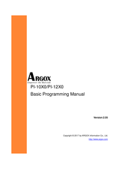 Argox PI-10X0 Programming Manual