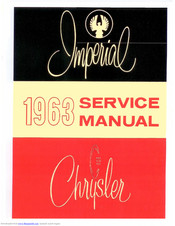Chrysler Imperial 1963 Service Manual