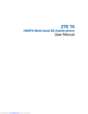 ZTE Telstra T6 User Manual