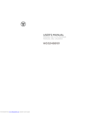 Westinghouse WD32HBB101 User Manual