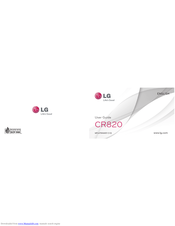 LG CR820 User Manual