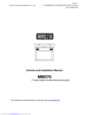 Audiovox Movies 2 Go MMD70 Owners And Installation Manual