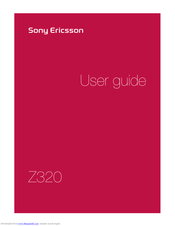 Sony Ericsson Z320 User Manual