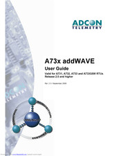 Adcon A73 addWAVE Series User Manual