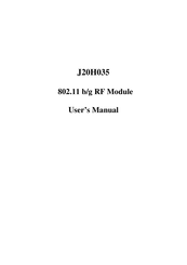Foxconn J20H035 User Manual