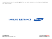 Samsung SGH-G818E User Manual