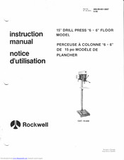 Rockwell 15-630 Instruction Manual