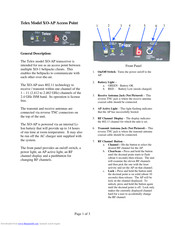 Telex XO-AP User Manual