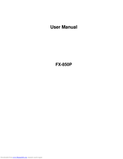 Motorola FX-850P User Manual