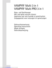 AEG VAMPYR Multi PRO Operating Instructions Manual