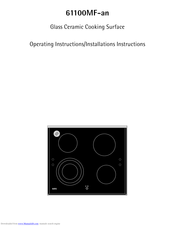 AEG 61100MF-an Operating And Installation Instructions