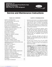 Carrier WeatherMaster 50HCQD09 Service And Maintenance Instructions