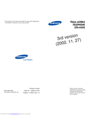 Samsung STH-N395 User Manual
