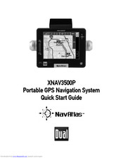 Dual NavAtlas XNAV3500P Quick Start Manual