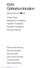 AEG SANTO 2232 KG Instruction Booklet