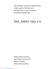 AEG SANTO 1403-4 U Operating Instructions Manual