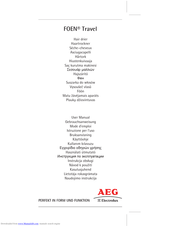 Aeg FOEN Travel User Manual