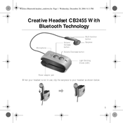 Creative Handsfree with Bluetooth Technology CB2455 Getting Started