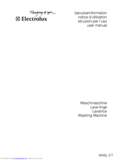 Electrolux WASL 3 T User Manual