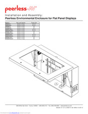 peerless-AV FPE47F-S Installation And Assembly Manual