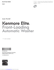 Kenmore 796.4168 Series Use & Care Manual