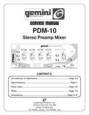 Gemini PDM-10 Service Manual