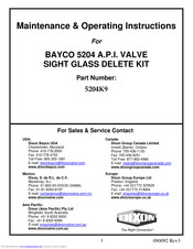 Dixon BAYCO 5204 Maintenance & Operating Instructions