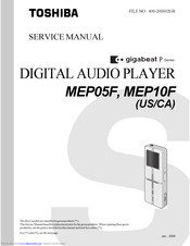 Toshiba MEP05F Service Manual