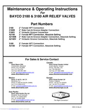 Dixon BAYCO 3180 Maintenance & Operating Instructions