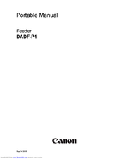 Canon DADF-P1 Portable Manual