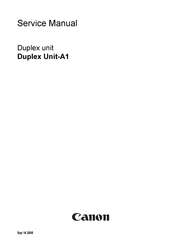 Canon Duplex Unit-A1 Service Manual