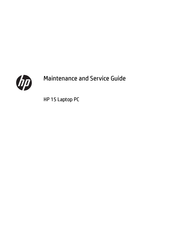hp 15 Series Maintenance And Service Manual