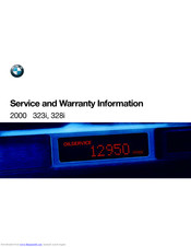 BMW 323i 2000 Service And Warranty Information