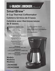 Black & Decker SmartBrew DCM2590 Use And Care Book Manual