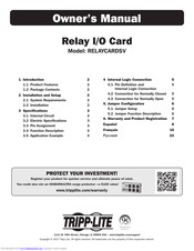Tripp-Lite RELAYCARDSV Owner's Manual