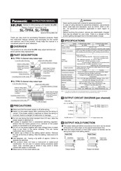 Panasonic S-LINK SL-TPR4 Instruction Manual