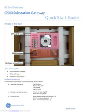 GE G500 Quick Start Manual