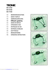 Tronic KH 7150 Operating Instructions Manual