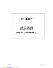 Aiphone JPTLIIP Installation Manual